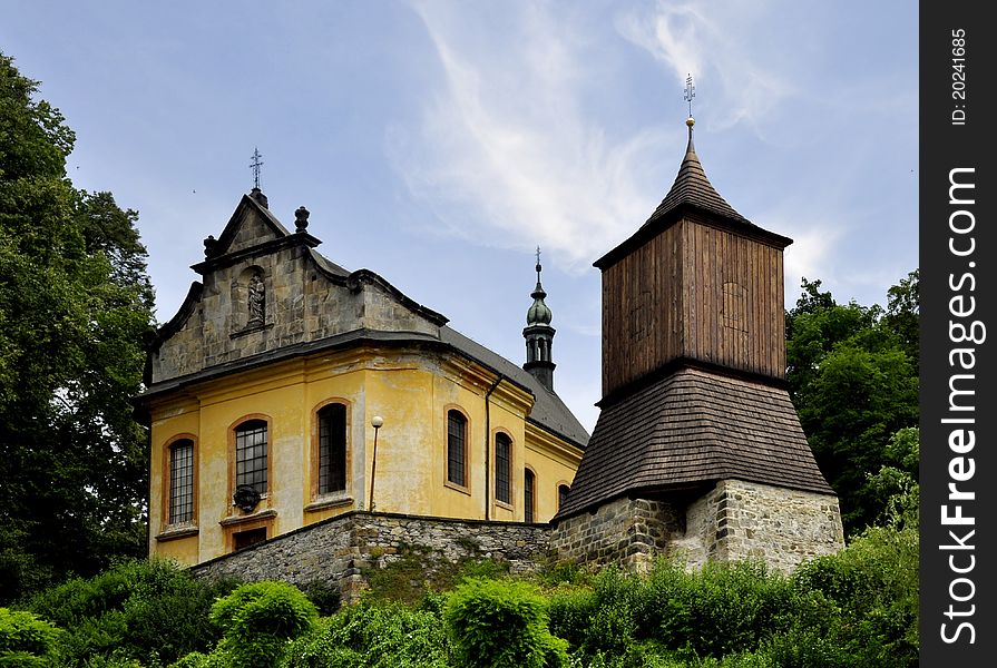 Church St. James the Greater, Zelezny Brod - Czech republic. Church St. James the Greater, Zelezny Brod - Czech republic