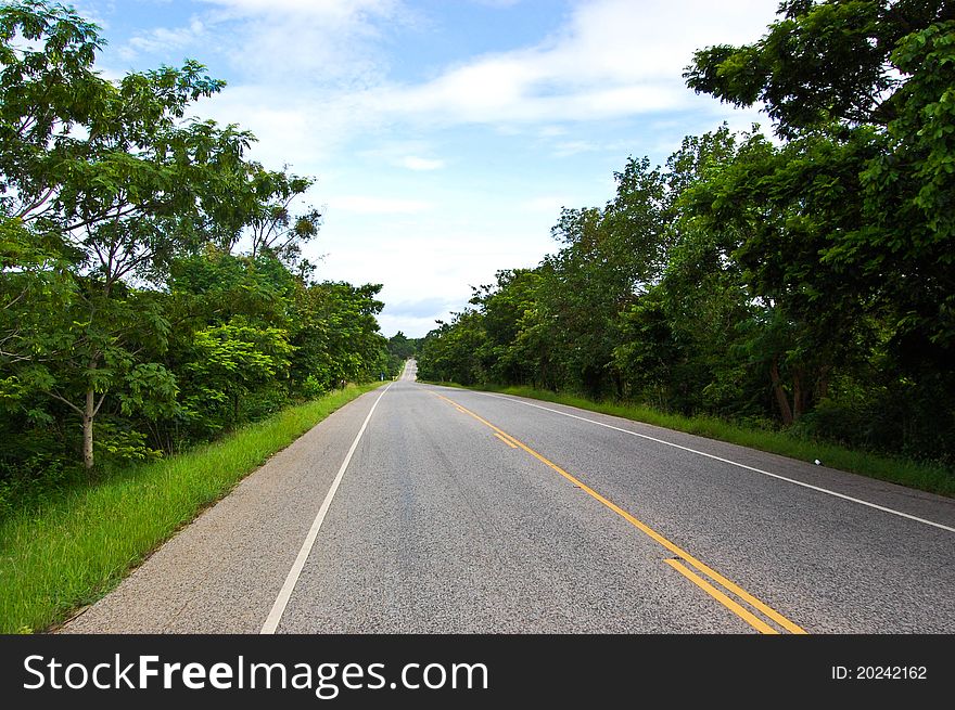 Road,Thailand ,Mukdahan