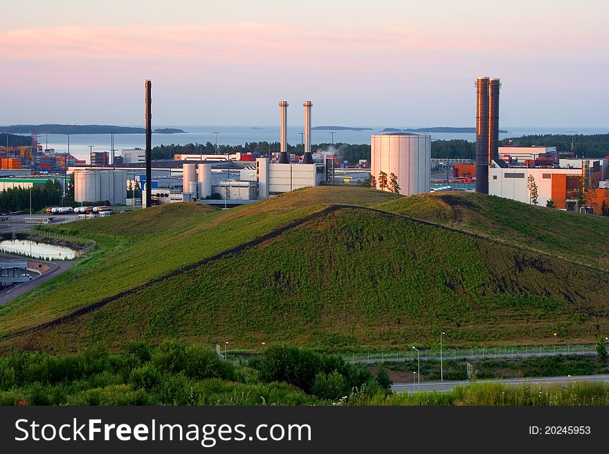 Vuosaari Power Plants In Finland