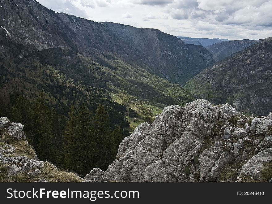 Viewpoint Curevac, mountain Durmitor, Montenegro. Viewpoint Curevac, mountain Durmitor, Montenegro