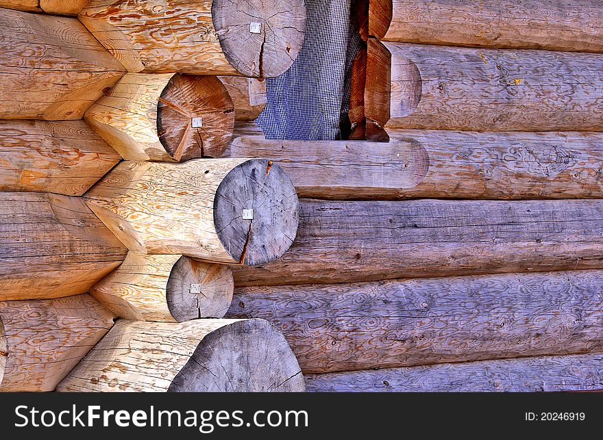 Individual building of a county wooden cottage. Individual building of a county wooden cottage.