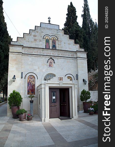 Territory moskow patriarchate in Jerusalem. Gornensky convent for women. Territory moskow patriarchate in Jerusalem. Gornensky convent for women.