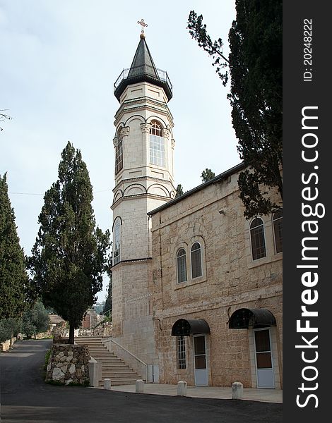 Territory moskow patriarchate in Jerusalem. Gornensky convent for women.