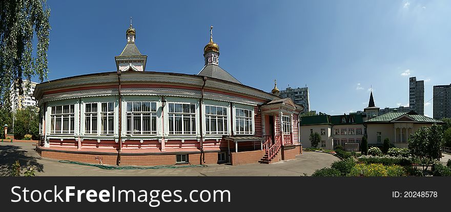 Moscow, Russia. Church of the Transfiguration of the Saviour in Bogorodskoe