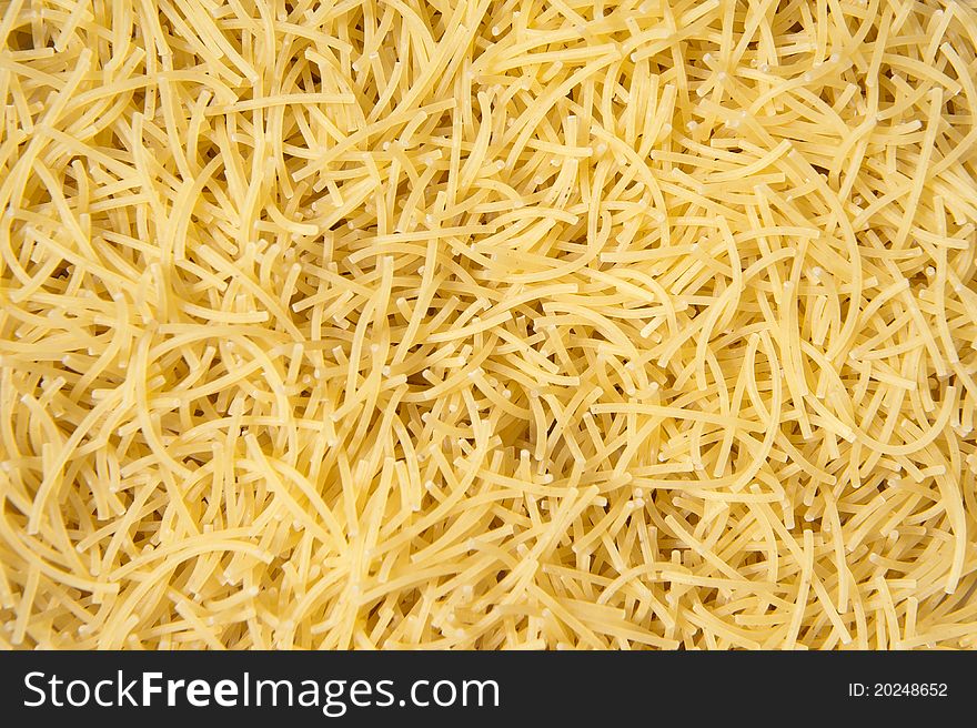 Dry Yellow Short Vermicelli Pasta. Dry Yellow Short Vermicelli Pasta