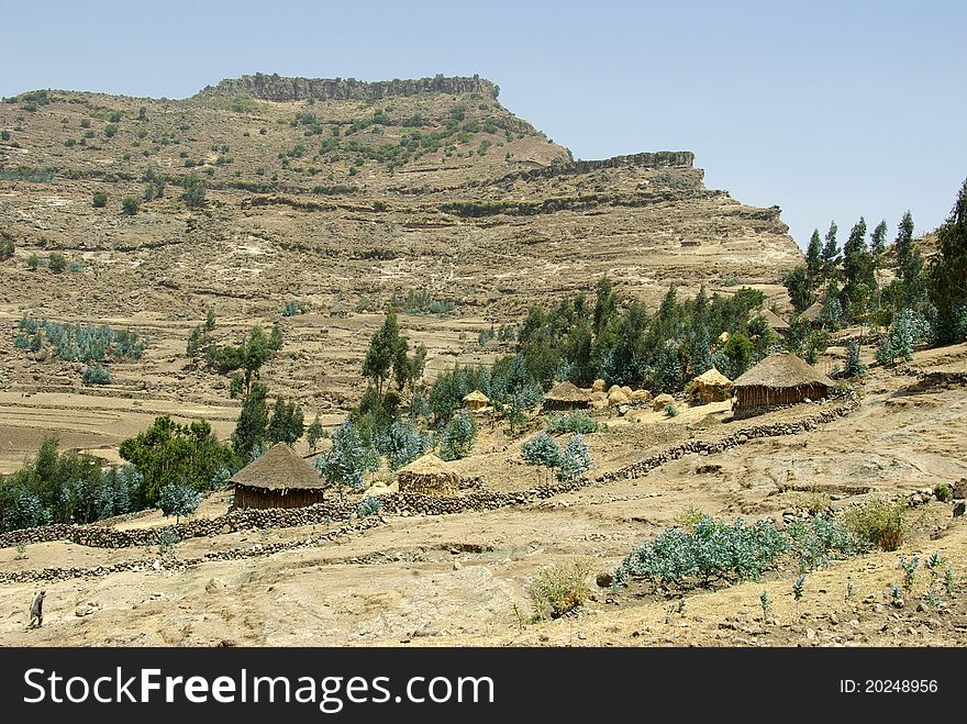 View of mountain area, Ethiopia. View of mountain area, Ethiopia.