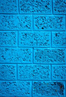 Blue Wall Stock Image