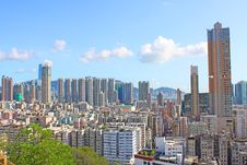 Hong Kong Downtown With Crowded Buildings Stock Photo Hong Kong Downtown With Crowded Buildings Stock Photo