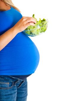 Pregnant Woman With Vegetables Royalty Free Stock Photo Pregnant Woman With Vegetables Royalty Free Stock Photo