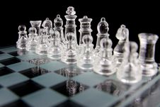 Glass Chess Royalty Free Stock Photos Glass Chess Royalty Free Stock Photos