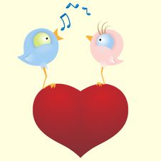 Two Loving Birds Royalty Free Stock Images Two Loving Birds Royalty Free Stock Images