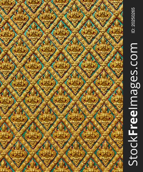 Gold Seamless Buddha Wallpaper Pattern. Gold Seamless Buddha Wallpaper Pattern