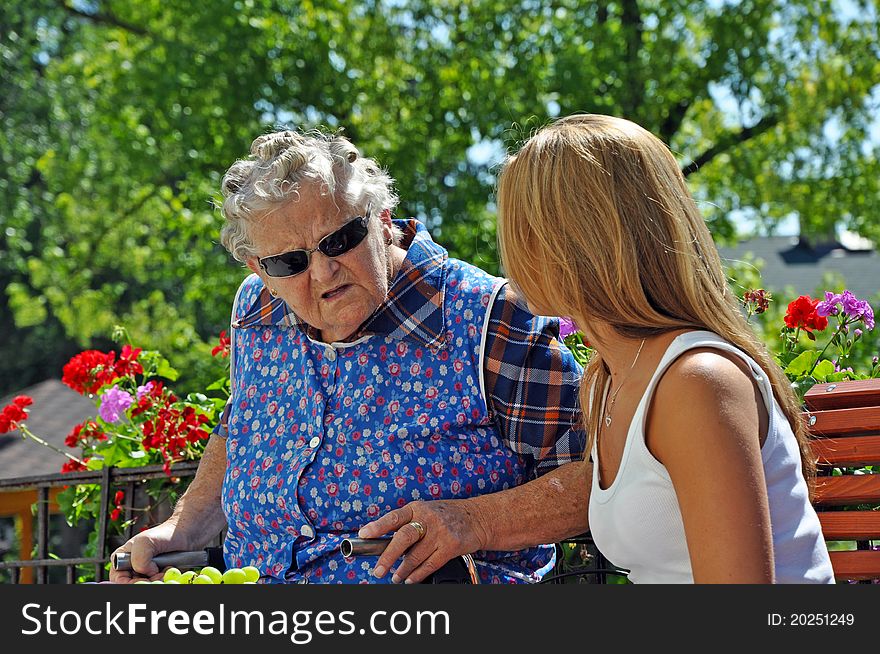 Grandmother And Granddaughter