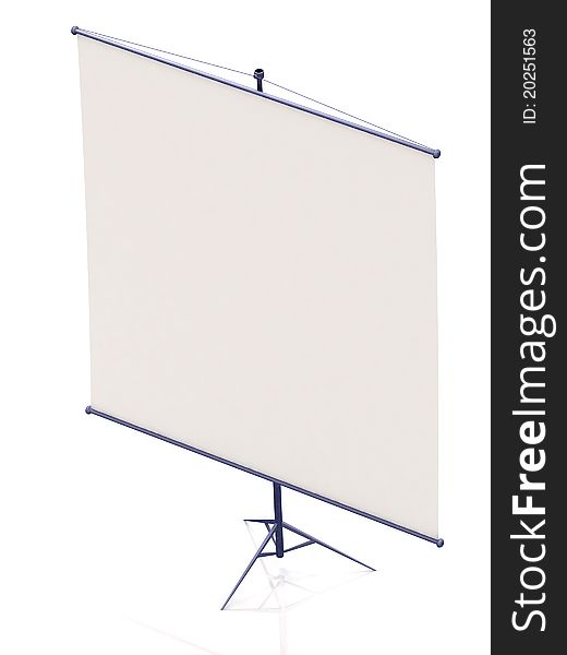 Business presentation stand on a white background