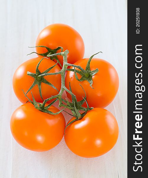 Beautiful and delicious orange tomatoes