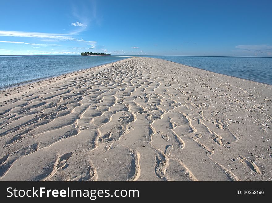 Sandy Beach Footprints 1