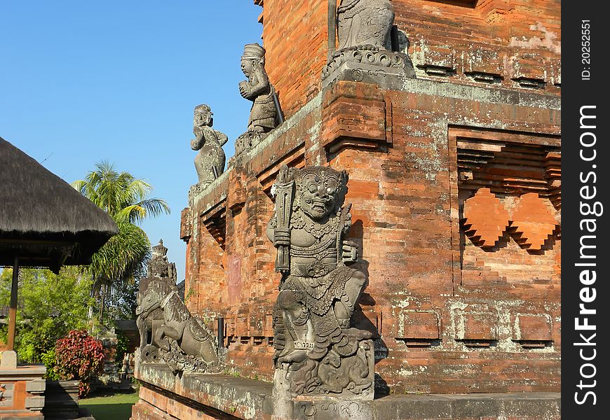 Beautiful traditional Balinese temple (pura) in Indonesia.