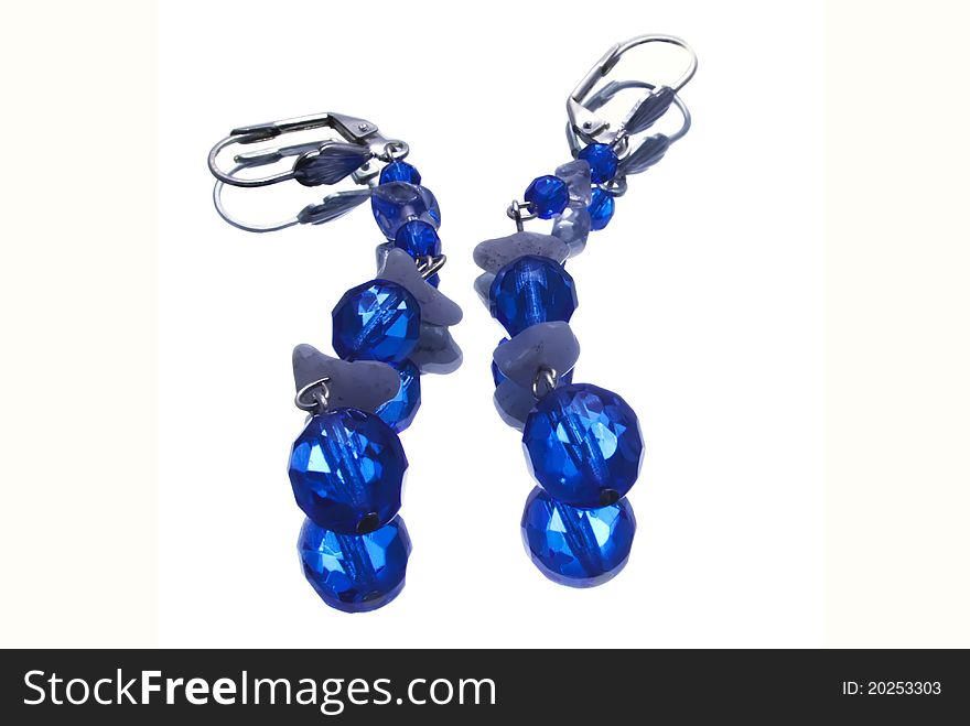 Handmade Silver Earrings With Gemstones