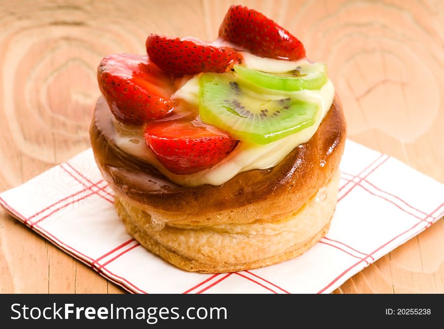 French Cake With Fresh Fruits