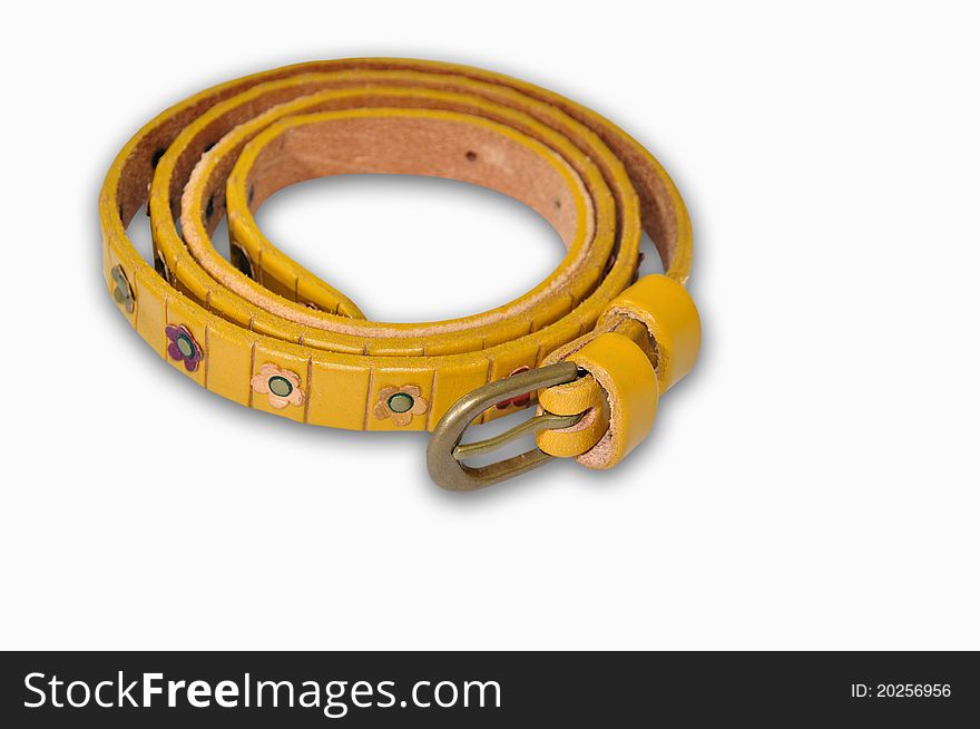 Isolated handmade Belt for woman