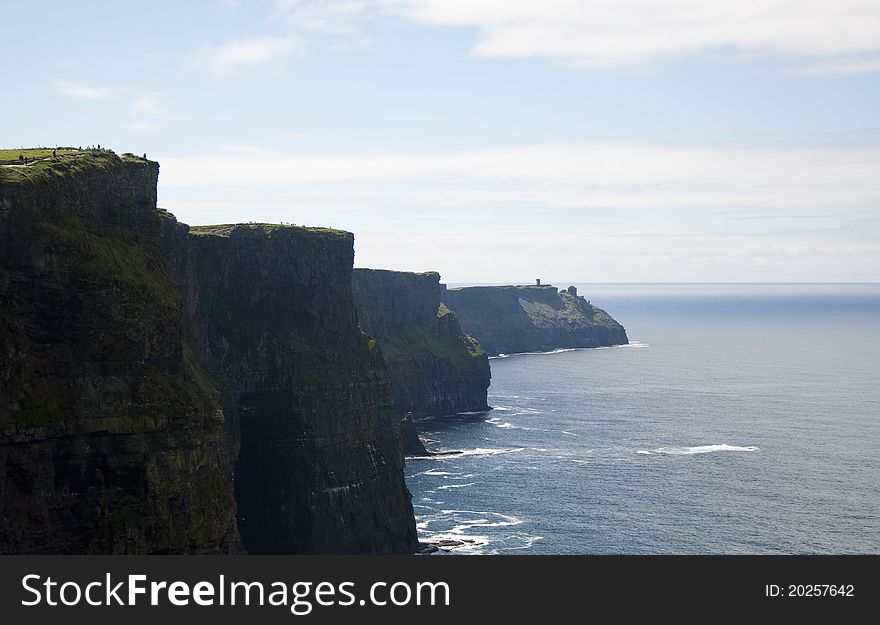 Cliff of mohers in ireland. Cliff of mohers in ireland