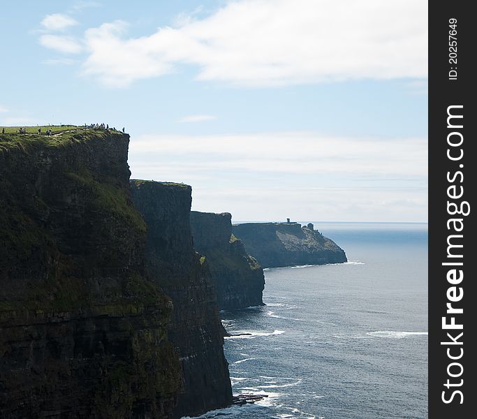 Cliff of mohers in ireland. Cliff of mohers in ireland