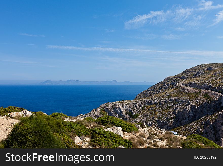 The picture shows Cap de Formentor on Majorca Island in Spain