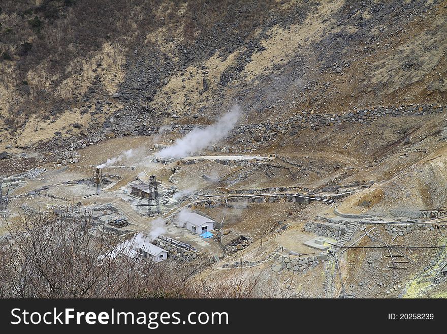 One of the mines. In Japan. One of the mines. In Japan.