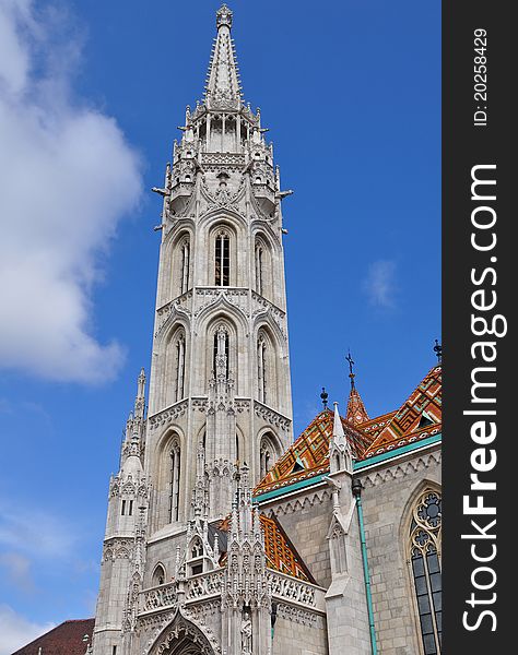 Matthias Church is a church located in Budapest, Hungary, at the heart of Buda's Castle District. Matthias Church is a church located in Budapest, Hungary, at the heart of Buda's Castle District.