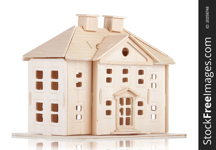 A small wooden house miniature