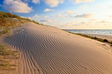 Sand Dunes With Helmet Grass Stock Photography Sand Dunes With Helmet Grass Stock Photography