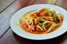 Thai Papaya Salad Stock Image Thai Papaya Salad Stock Image