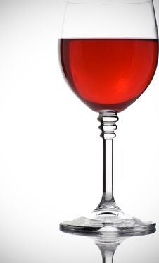 Glass Of Red Wine On White Royalty Free Stock Images Glass Of Red Wine On White Royalty Free Stock Images