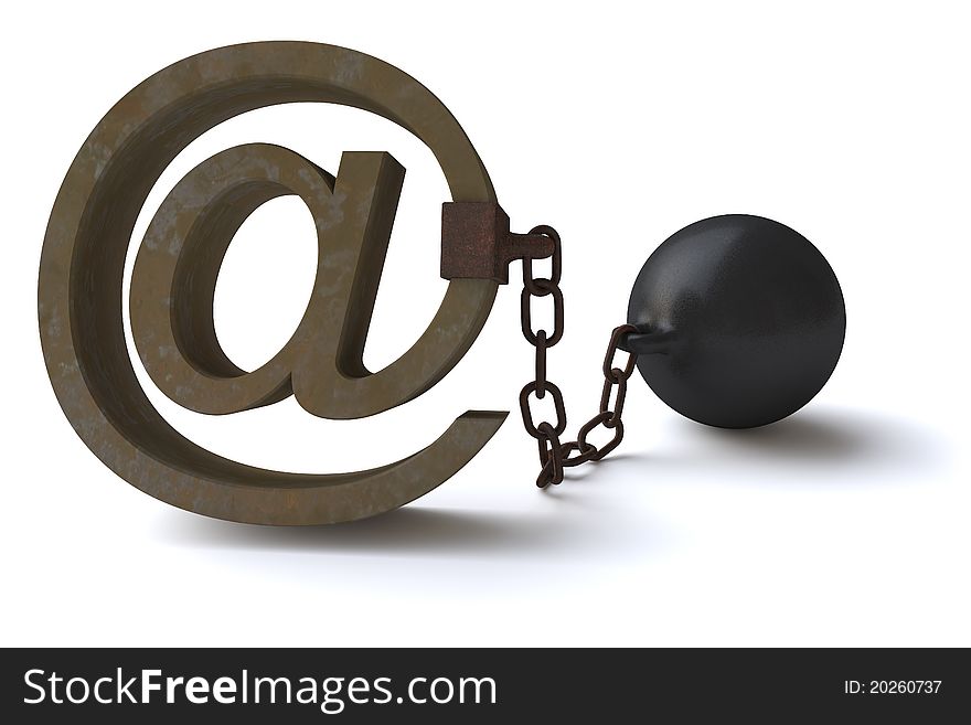 Censoring the E-mails, lack of freedom of information.