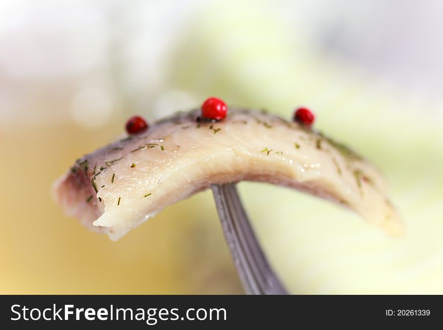 Fresh Matie,Young Herring with Peppercorn