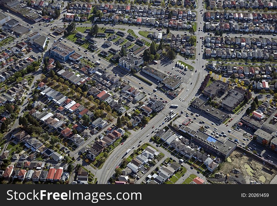 Vancouver Aerial, Kingsway and Victoria Street