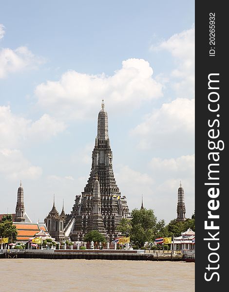 Thai style architecture, Wat Arun, Bangkok, Thailand