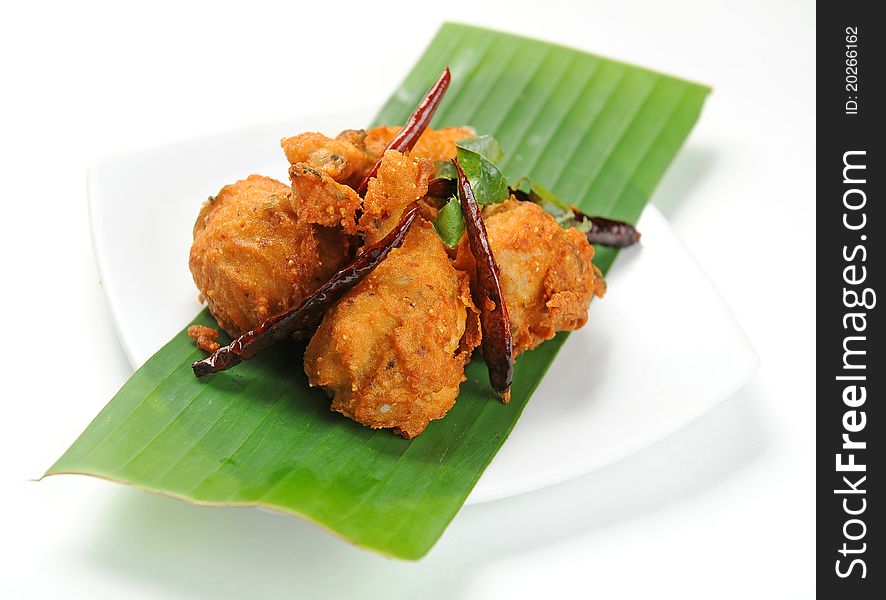 Fried chicken with red pepper. Fried chicken with red pepper