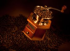 Coffee Grinder With Beans. Stock Images Coffee Grinder With Beans. Stock Images