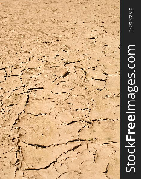 Cracked earth texture background