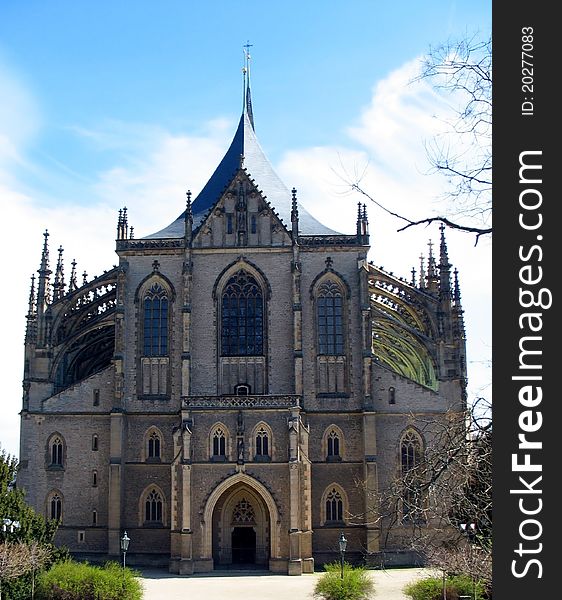 Cathedral of St. Barbara in the Czech town of Kutna Hora