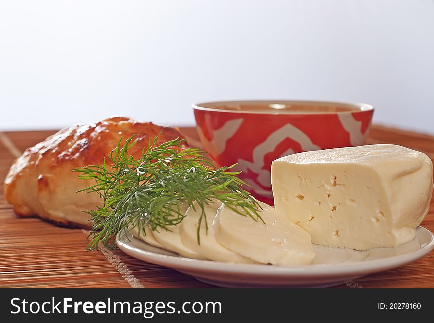 The photos are on dairy products and bread. The photos are on dairy products and bread