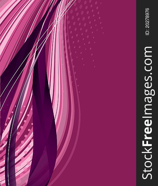 Abstract Pink Background. Illustration with wavy stripes. Abstract Pink Background. Illustration with wavy stripes.