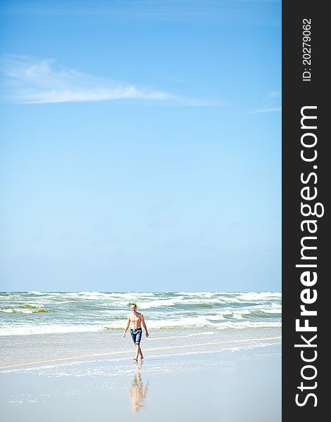 Man On Beach