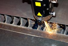 Close-up Photo Of The Industrial Laser Royalty Free Stock Photo Close-up Photo Of The Industrial Laser Royalty Free Stock Photo