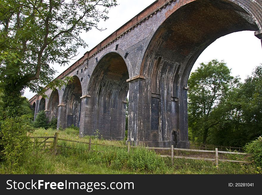 Harringworth Railway Viaduct Cambridgshire UK