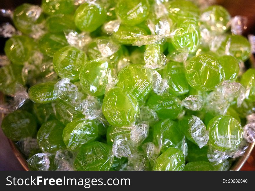 Green Wrapped Candies