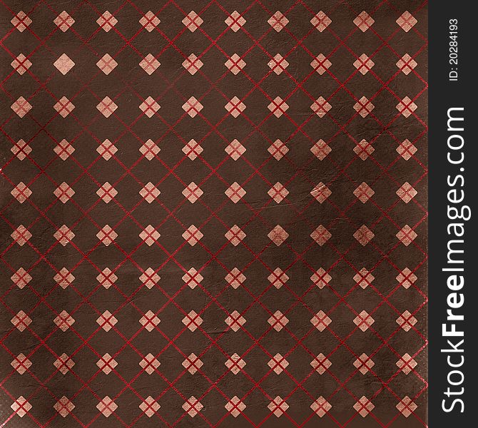 Patterned background in brown and red colors