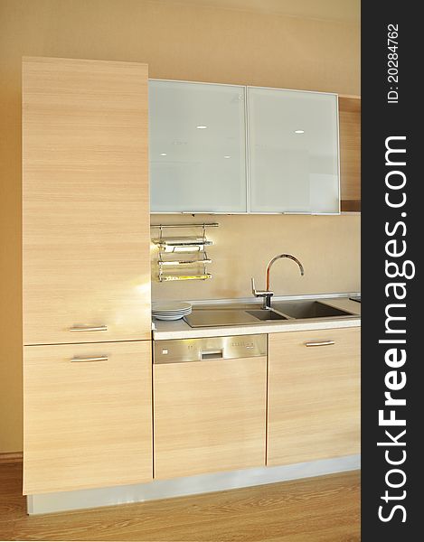 This is a modern and beautiful kitchen