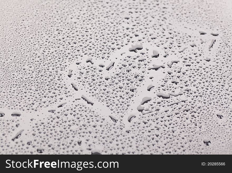 Close-up Photo of Water Drops .Heart composed of water droplets. Close-up of studo shot. Close-up Photo of Water Drops .Heart composed of water droplets. Close-up of studo shot.